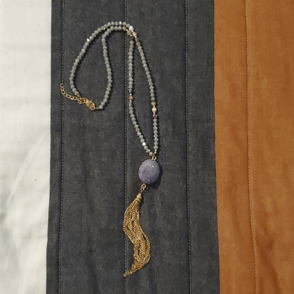 Agate Stone Statement Necklace